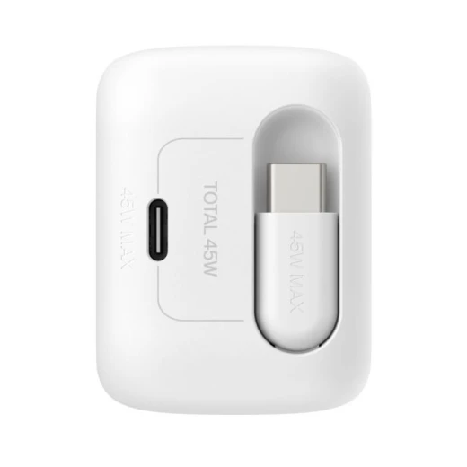 شاحن بلكن BoostCharge Pro مزدوج GaN بقوة 45 واط مع كابل USB-C قابل للسحب 0.8م ومنفذ USB-C إضافي، أبيض، شحن سريع شاحن بلكن BoostCharge Pro مزدوج GaN بقوة 45 واط مع كابل USB-C قابل للسحب 0.8م ومنفذ USB-C إضافي، أبيض، شحن سريع