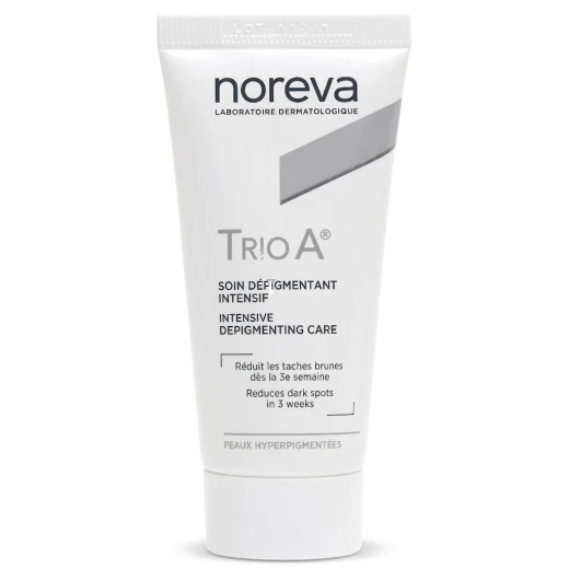 كريم Noreva Trio White A للعناية المكثفة بتصبغات البشرة، 30 مل، بتركيبة تحتوي على العرقسوس وأحماض ألفا هيدروكسي، يساعد على تقليل مظهر البقع الداكنة كريم Noreva Trio White A للعناية المكثفة بتصبغات البشرة، 30 مل، بتركيبة تحتوي على العرقسوس وأحماض ألفا هيدروكسي، يساعد على تقليل مظهر البقع الداكنة