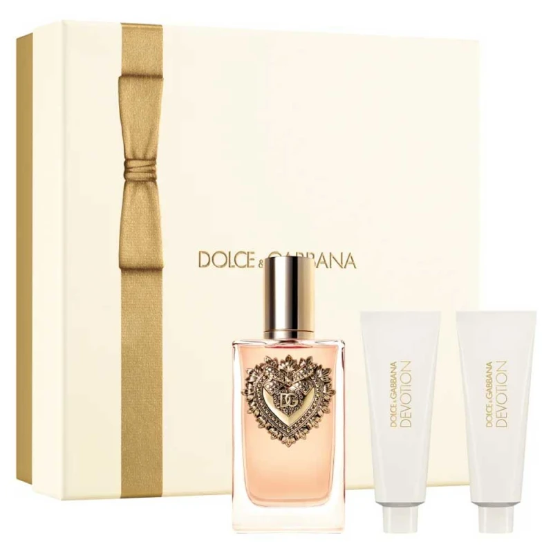 دولتشي آند غابانا ديفوشن مجموعة هدايا جل استحمام 50 مل ولوشن للجسم 50 مل وعطر EDP 100 مل للنساء - دولتشي أند غابانا