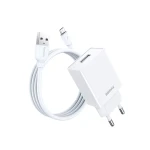 ريماكس شاحن كيدي سيريس RP-U95 بقوة 12 واط و 2.4 أمبير مع كابل مايكرو USB أبيض - ريماكس