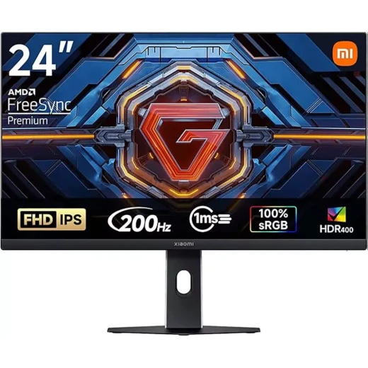 شاشة ألعاب شاومي Mi G24i مقاس 23.8 بوصة، دقة FHD، معدل تحديث 200Hz، لوحة IPS، زمن استجابة 1ms، تصميم أسود للألعاب والعمل والترفيه شاشة ألعاب شاومي Mi G24i مقاس 23.8 بوصة، دقة FHD، معدل تحديث 200Hz، لوحة IPS، زمن استجابة 1ms، تصميم أسود للألعاب والعمل والترفيه