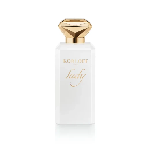 عطر KORLOFF Lady In White للنساء 88 مل | أو دو بارفان بودري زهري بنفحات اللوز والعسل وزهر البرتقال والمسك والفانيليا عطر KORLOFF Lady In White للنساء 88 مل | أو دو بارفان بودري زهري بنفحات اللوز والعسل وزهر البرتقال والمسك والفانيليا