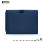 حافظة لابتوب ريماكس BAG-05 مقاس 13.3 بوصة – تصميم نحيف للغاية وبسيط، غطاء حماية خفيف الوزن لأجهزة ماك بوك واللابتوب والكمبيوتر المحمول، حقيبة كمبيوتر محمولة وأنيقة للاستخدام اليومي - ريماكس