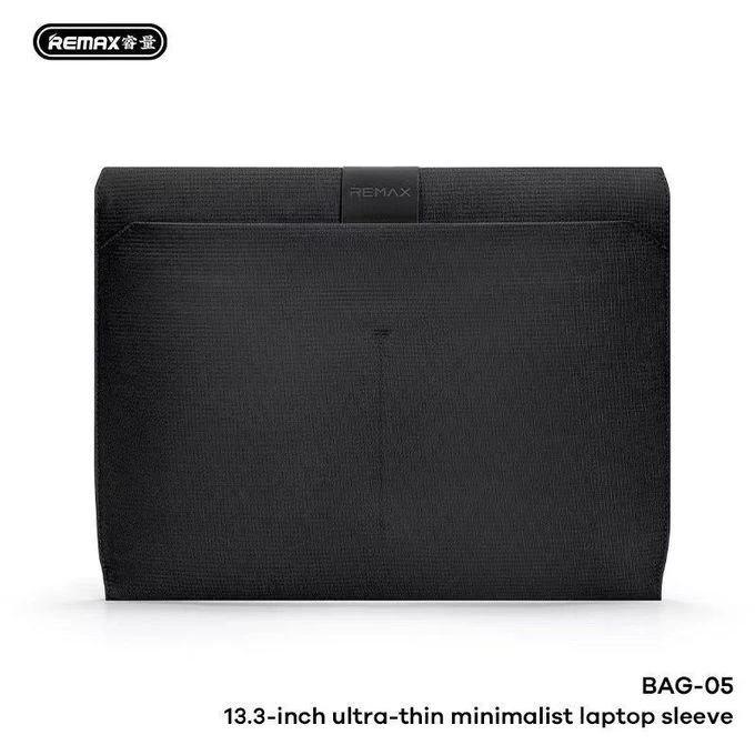 حافظة لابتوب ريماكس BAG-05 مقاس 13.3 بوصة – تصميم نحيف للغاية وبسيط، غطاء حماية خفيف الوزن لأجهزة ماك بوك واللابتوب والكمبيوتر المحمول، حقيبة كمبيوتر محمولة وأنيقة للاستخدام اليومي - ريماكس