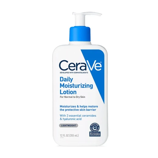 CeraVe Daily Moisturising Lotion 355ml – For Normal to Dry Skin, Hydrating Face & Body Moisturizer with Ceramides & Hyaluronic Acid, Long-Lasting Hydration - CeraVe - Image 5