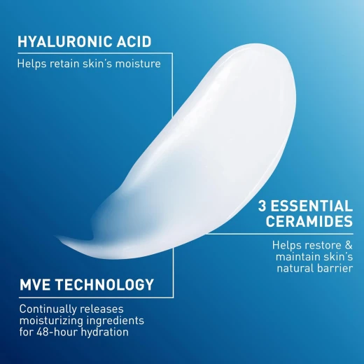 CeraVe Daily Moisturising Lotion 355ml – For Normal to Dry Skin, Hydrating Face & Body Moisturizer with Ceramides & Hyaluronic Acid, Long-Lasting Hydration - CeraVe - Image 8