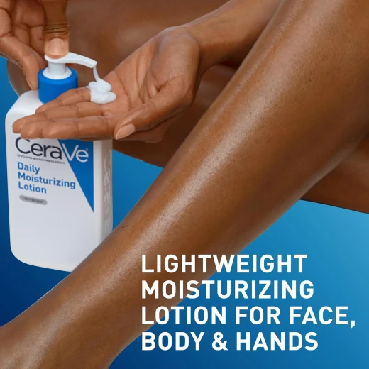 CeraVe Daily Moisturising Lotion 355ml – For Normal to Dry Skin, Hydrating Face & Body Moisturizer with Ceramides & Hyaluronic Acid, Long-Lasting Hydration - CeraVe - Image 9