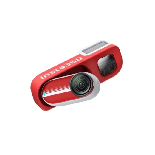 كاميرا أكشن Insta360 GO 3S Retro Bundle إصدار خاص باللون الأحمر الكلاسيكي، سعة 128GB، تصوير 4K، تثبيت FlowState سداسي المحاور وتصميم صغير - انستا 360 - Image 4