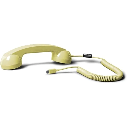سماعة هاتف ريترو Native Union Pop Phone بمنفذ USB-C، تشغيل فوري، ميكروفون ومكبر صوت عالي الجودة، تصميم مريح ولون ليموني للمكالمات الواضحة سماعة هاتف ريترو Native Union Pop Phone بمنفذ USB-C، تشغيل فوري، ميكروفون ومكبر صوت عالي الجودة، تصميم مريح ولون ليموني للمكالمات الواضحة