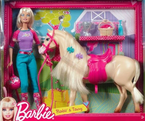 Barbie Doll and Tawny Horse Playset - باربي - Image 2