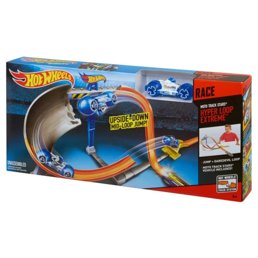 Hot Wheels Moto Track Stars Hyper Loop Extreme Trackset - هوت ويلز - Image 4