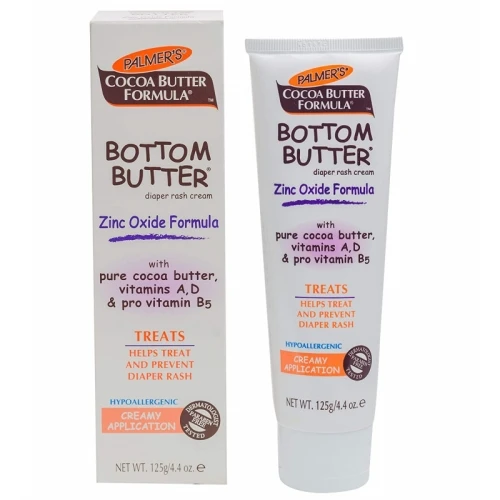 Palmer’s Baby Bottom Butter with Zinc 125g – Diaper Rash Treatment, Soothes and Protects Sensitive Baby Skin, Helps Prevent and Heal Diaper Rash, Gentle Formula Ideal for Daily Use.