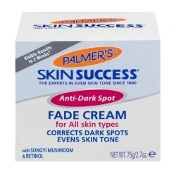 Palmer’s Skin Success Anti Dark Spot Fade Cream 75g – Suitable for All Skin Types, Contains Retinol to Reduce Dark Spots, Evens Skin Tone, and Promotes a Radiant, Healthy-Looking Complexion.