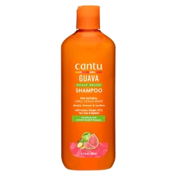 Cantu Guava Shampoo Scalp Relief 13.5 Ounce (400ml) Pack of 2, Sulfate Free
