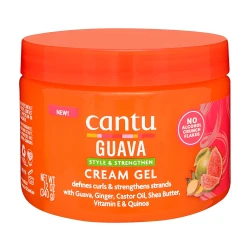 Cantu Guava Style & Strengthen Cream Gel 12 oz, Defines Curls, Alcohol Free 340 G
