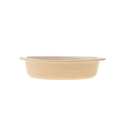 Karaca Elis Ceramic Oven Dish 30cm Beige Cream Baking Dish for Kitchen Use