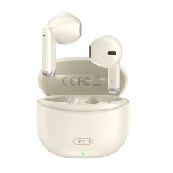 XO X33 Beige Wireless Bluetooth Earphones with Charging Case