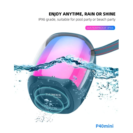 مكبر صوت وي وو  Thunder P40 Mini بتقنية البلوتوث - 10 واط، 6 ألوان - وي وُو - Image 3