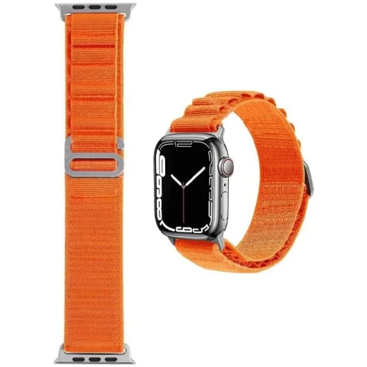 سوار معصم وي وو Ultra برتقالي لساعة Apple iWatch 38mm-41mm - أنيق ومتين - وي وُو - Image 2