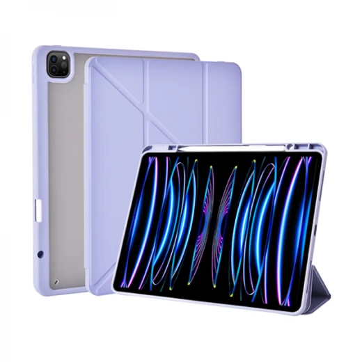 حافظة وايو ديفيندر لجهاز ايباد 12.9 بوصة بنفسجي مقاوم للصدمات مع حامل قلم حافظة وايو ديفيندر لجهاز ايباد 12.9 بوصة بنفسجي مقاوم للصدمات مع حامل قلم