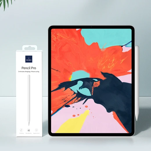 قلم وي وو iPad Pro مع 4 مصابيح LED: رفض راحة اليد وإمالة قلم وي وو iPad Pro مع 4 مصابيح LED: رفض راحة اليد وإمالة