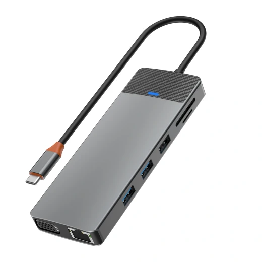 محطة إرساء وي وو Linker 12 في 1 USB-C لجهاز MacBook - رمادي فلكي - Image 2