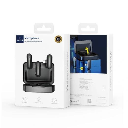 ميكروفون وي وو WM002 اللاسلكي للهواتف الذكية: ميكروفونات مزدوجة، ANC، USB-C - وي وُو - Image 2