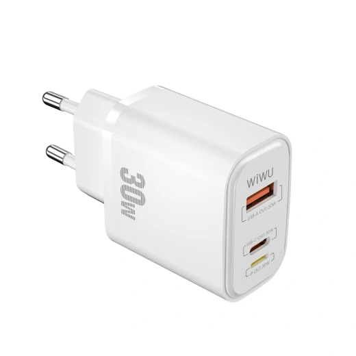شاحن حائط وي وو 30W USB-C PD سريع - منفذ مزدوج، مدمج - وي وُو - Image 3