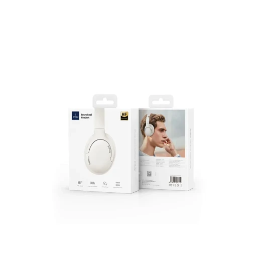 سماعات رأس وي وو Soundcool TD-02 اللاسلكية بتقنية البلوتوث لون عاجي - 26 ساعة تشغيل - وي وُو - Image 2