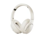 سماعات رأس بلوتوث لاسلكية وي وو Soundcool TD-02 لون عاجي - تشغيل 26 ساعة - وي وُو