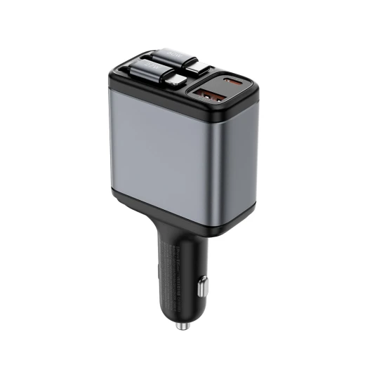 شاحن سيارة وي وو Wi-QC027 بقوة 117 واط: Type-C، Lightning، USB-A، LED شاحن سيارة وي وو Wi-QC027 بقوة 117 واط: Type-C، Lightning، USB-A، LED