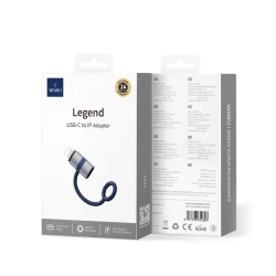 Wiwu Wi-C052 Type-C to Lightning OTG Adapter - Grey - Fast Data Transfer