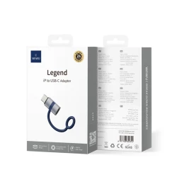 Wiwu Wi-C052 Lightning to Type-C OTG Adapter - Grey - Fast Data Transfer