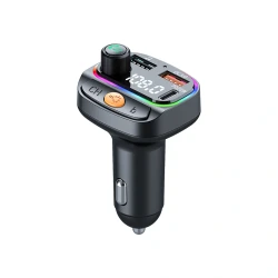 جهاز إرسال FM للسيارة وي وو Wi-QC031 بتقنية Bluetooth 5.3 مع أضواء RGB