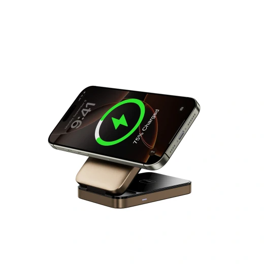 محطة شحن لاسلكي مغناطيسي 3 في 1 من وي وو لأجهزة iPhone و Watch و Earbuds - وي وُو - Image 4