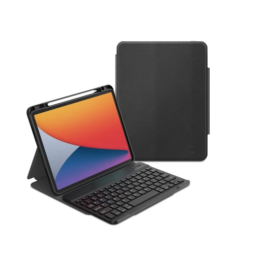 حافظة لوحة مفاتيح iPad واقية 10.9 بوصة - تصميم 2 في 1، أسود من وي وو حافظة لوحة مفاتيح iPad واقية 10.9 بوصة - تصميم 2 في 1، أسود من وي وو