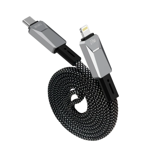 كابل وي وو Cyberlink مغناطيسي USB-C إلى Lightning بقوة 27 واط - 1 متر مضفر بالنايلون - وي وُو - Image 5