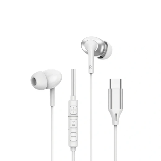 سماعات أذن سلكية ستيريو وي وو EB318 USB-C مع ميكروفون لإلغاء الضوضاء سماعات أذن سلكية ستيريو وي وو EB318 USB-C مع ميكروفون لإلغاء الضوضاء