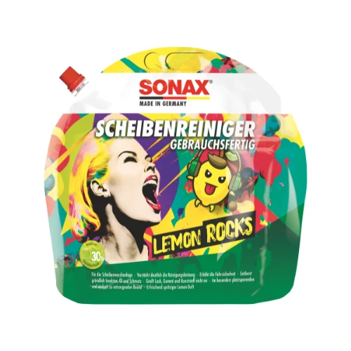 منظف زجاج سونكس Lemon Rocks سعة 3 لتر جاهز للاستخدام للعناية بالسيارات منظف زجاج سونكس Lemon Rocks سعة 3 لتر جاهز للاستخدام للعناية بالسيارات