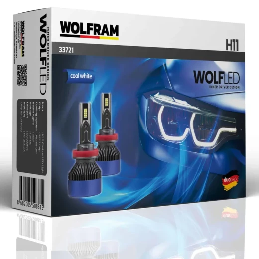 مصابيح أمامية LED من وولف مزودة بنظام تبريد بمروحة لزيادة السطوع وطول العمر، متوافقة مع معظم المركبات، مجموعة مصابيح زينون LED عالية الأداء (قطعتان) مصابيح أمامية LED من وولف مزودة بنظام تبريد بمروحة لزيادة السطوع وطول العمر، متوافقة مع معظم المركبات، مجموعة مصابيح زينون LED عالية الأداء (قطعتان)