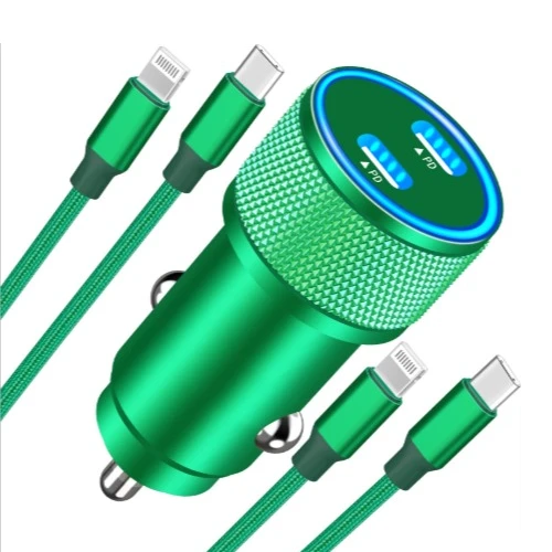 شاحن ثلاثي سريع من الكربون 3 منافذ USB-C PD 65 واط محول طاقة شاحن ثلاثي سريع من الكربون 3 منافذ USB-C PD 65 واط محول طاقة