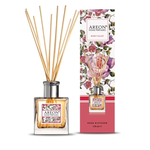 أعواد معطر جو أريون برائحة وادي الورد 150 مل، معطر جو طويل الأمد للمنزل والمكتب