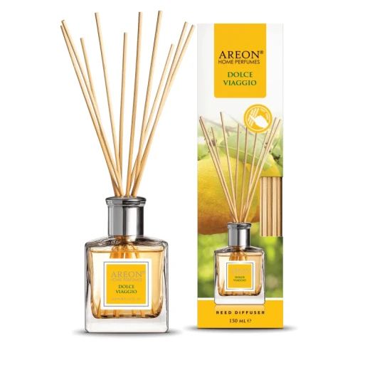 أعواد معطر جو أريون دولتشي فياجو 150 مل، عطر يدوم طويلاً للمنزل والمكتب، رائحة أنيقة ومنعشة، معطر جو مثالي أعواد معطر جو أريون دولتشي فياجو 150 مل، عطر يدوم طويلاً للمنزل والمكتب، رائحة أنيقة ومنعشة، معطر جو مثالي