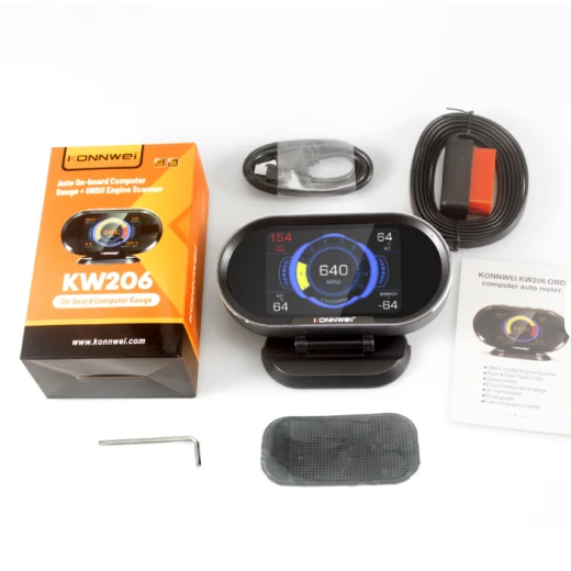 جهاز كونوي KW206 OBD2 مقياس كمبيوتر السيارة أداة تشخيص 3.5 بوصة شاشة LCD - كونوي - Image 2