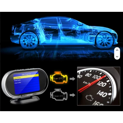 جهاز كونوي KW206 OBD2 مقياس كمبيوتر السيارة أداة تشخيص 3.5 بوصة شاشة LCD - كونوي - Image 4