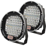 مصباح LED دائري للطرق الوعرة 9 بوصة لسيارات جيب JK رانجلر 4x4، شاحنات، سيارات الدفع الرباعي، مصدات، أضواء كاشفة، مصابيح قيادة، اضاءة عالية الكثافة، تصميم متين - أوف-رود إكستريم