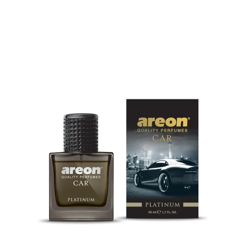 معطر هواء فاخر للسيارة بلاتينيوم، عطر يدوم طويلاً، أسود، قطعة واحدة