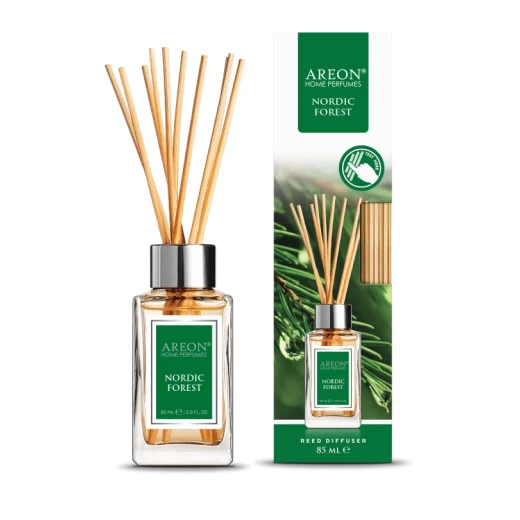 أعواد معطر جو أريون برائحة الغابة الشمالية 85 مل، عطر منزلي يدوم طويلاً، معطر جو للمكتب أعواد معطر جو أريون برائحة الغابة الشمالية 85 مل، عطر منزلي يدوم طويلاً، معطر جو للمكتب