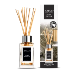 معطر جو اريون برائحة بلاك كريستال 85 مل، تصميم أنيق للمنزل، يدوم حتى 4 أسابيع، سهل الاستخدام، أعواد معطرة للديكور، معطر جو مثالي لغرفة المعيشة أو غرفة النوم أو المكتب