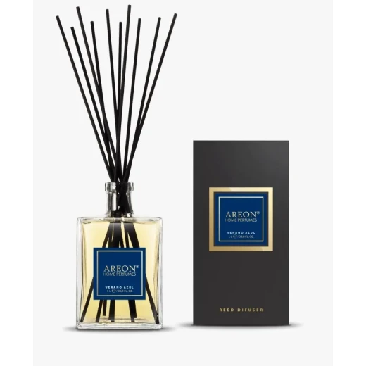 أعواد معطر جو للمنزل أريون فيرانو أزول، سعة 1 لتر: رائحة منعشة وأنيقة بنفحات الليمون والبرغموت والجلد والباتشولي، تجلب أشعة الشمس الصيفية ونضارة البحر. أعواد معطر جو للمنزل أريون فيرانو أزول، سعة 1 لتر: رائحة منعشة وأنيقة بنفحات الليمون والبرغموت والجلد والباتشولي، تجلب أشعة الشمس الصيفية ونضارة البحر.